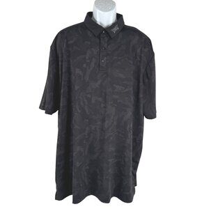 PXG Polo Shirt Mens 2XL Black Camo Short Sleeve Golf Stretch TP-3647